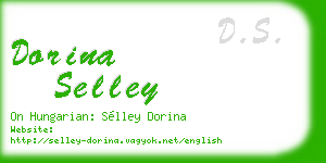 dorina selley business card